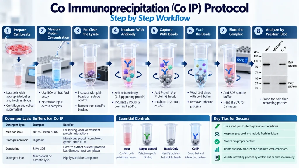 Co Immunoprecipitation (Co IP) Protocol