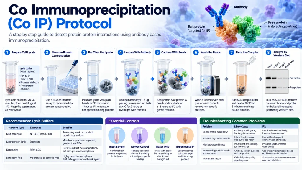 Co Immunoprecipitation (Co IP) Protocol