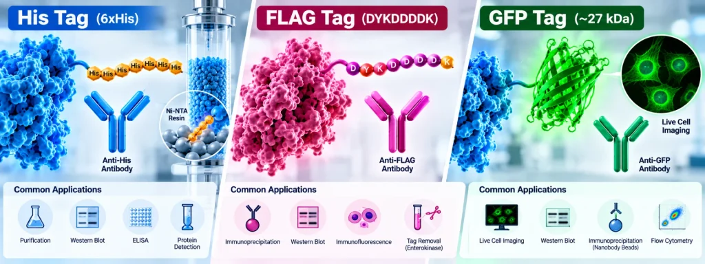 His Tag, FLAG, GFP Tag Antibodies Guide