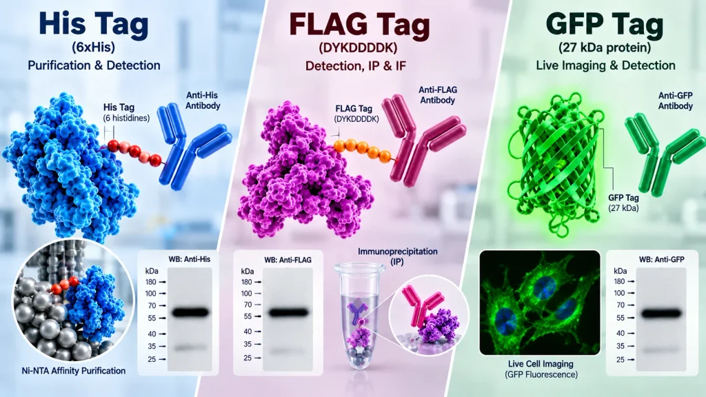 His Tag, FLAG, GFP Tag Antibodies Guide